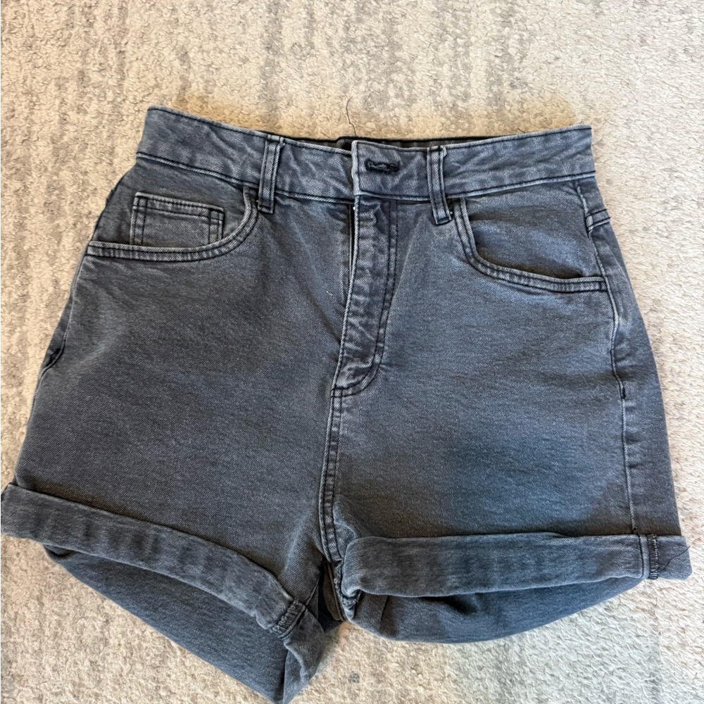 Cotton on Dark Grey - High Rise Stretch Shorts sz 6